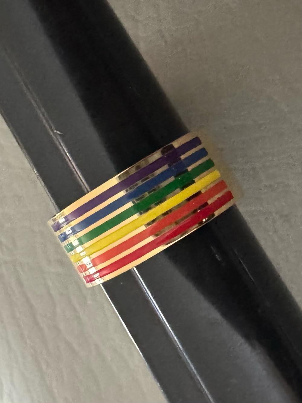 HMY Men’s Rainbow Ring - Picture 2 of 4